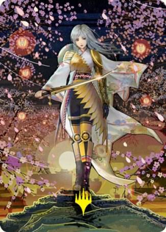 The Wandering Emperor Art Card (50/81) (Gold-Stamped Signature) [Kamigawa: Neon Dynasty Art Series]
