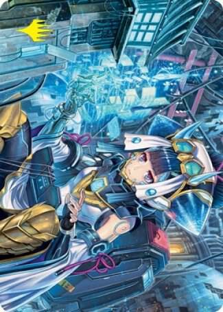 Covert Technician Art Card (Gold-Stamped Signature) (51) [Kamigawa: Neon Dynasty Art Series]