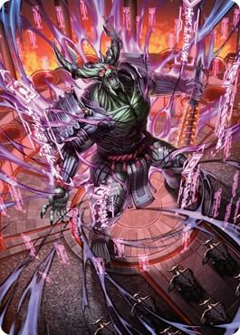 Hidetsugu, Devouring Chaos Art Card (56) [Kamigawa: Neon Dynasty Art Series]