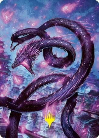 Junji, the Midnight Sky Art Card (58/81) (Gold-Stamped Signature) [Kamigawa: Neon Dynasty Art Series]