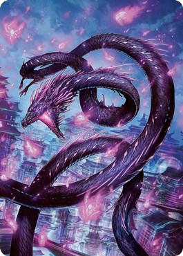 Junji, the Midnight Sky Art Card (58/81) [Kamigawa: Neon Dynasty Art Series]
