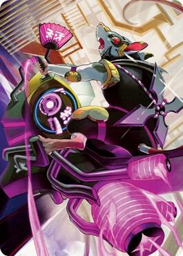 Nashi, Moon Sage's Scion Art Card (59) [Kamigawa: Neon Dynasty Art Series]