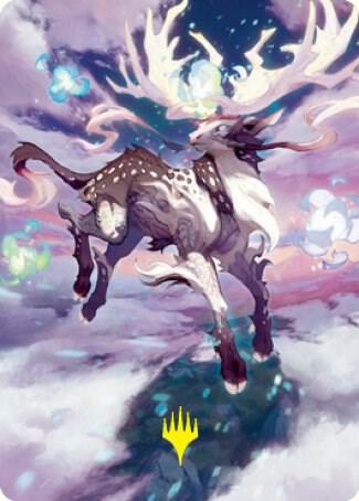 Hinata, Dawn-Crowned Art Card (Gold-Stamped Signature) (68) [Kamigawa: Neon Dynasty Art Series]