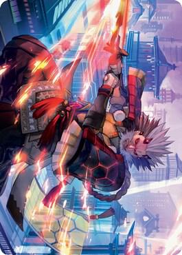Isshin, Two Heavens as One Art Card (69/81) [Kamigawa: Neon Dynasty Art Series]