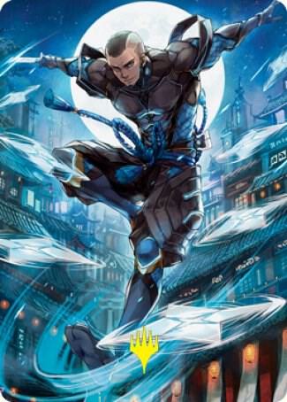 Kaito Shizuki Art Card (70/81) (Gold-Stamped Signature) [Kamigawa: Neon Dynasty Art Series]