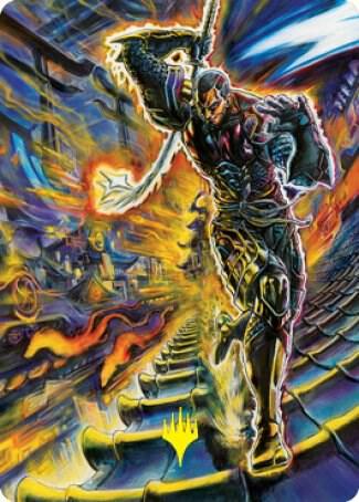 Kaito Shizuki Art Card (71/81) (Gold-Stamped Signature) [Kamigawa: Neon Dynasty Art Series]