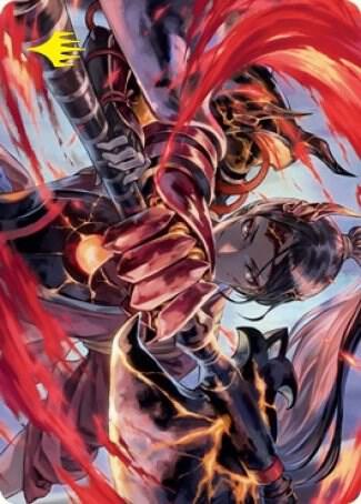 Risona, Asari Commander Art Card (Gold-Stamped Signature) (72) [Kamigawa: Neon Dynasty Art Series]