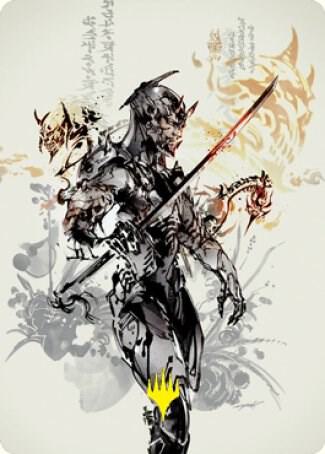 Satoru Umezawa Art Card (73/81) (Gold-Stamped Signature) [Kamigawa: Neon Dynasty Art Series]