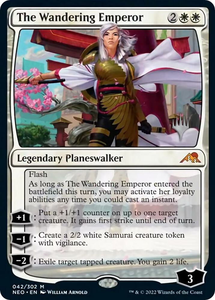 The Wandering Emperor (42) [Kamigawa: Neon Dynasty Promos]