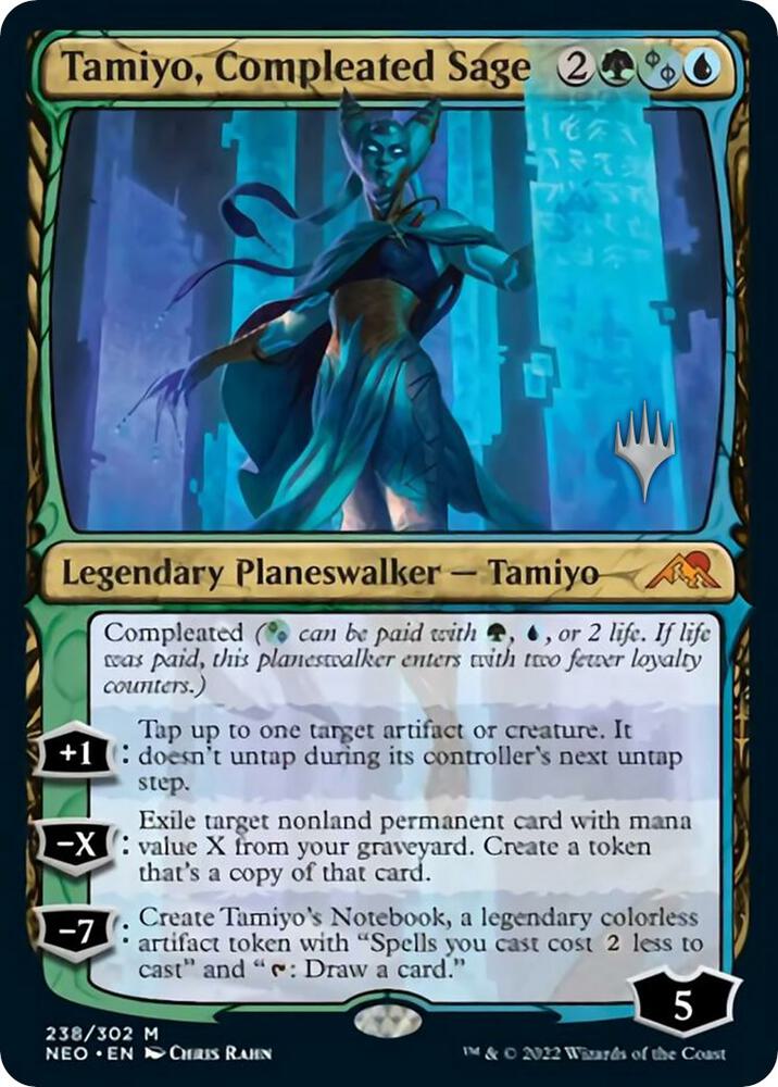 Tamiyo, Compleated Sage (238) [Kamigawa: Neon Dynasty Promos]