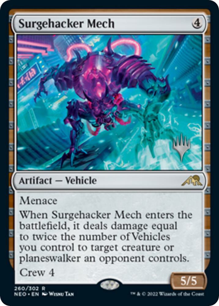 Surgehacker Mech (260) [Kamigawa: Neon Dynasty Promos]
