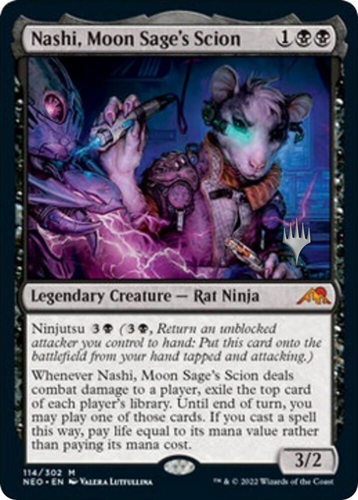 Nashi, Moon Sage's Scion (114) [Kamigawa: Neon Dynasty Promos]