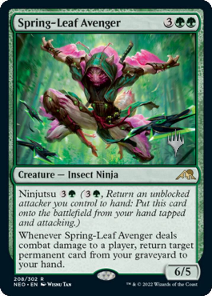 Spring-Leaf Avenger (208) [Kamigawa: Neon Dynasty Promos]