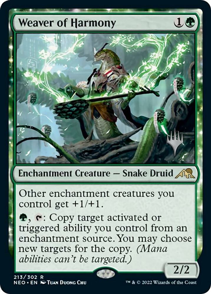 Weaver of Harmony (213) [Kamigawa: Neon Dynasty Promos]