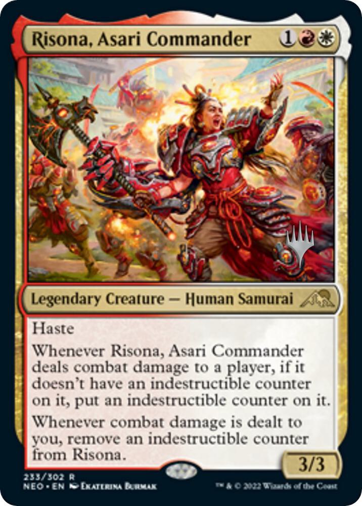 Risona, Asari Commander (233) [Kamigawa: Neon Dynasty Promos]