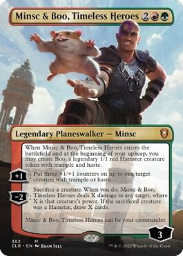 Minsc & Boo, Timeless Heroes (Borderless) (363) [Commander Legends: Battle for Baldur's Gate] [Borderless]