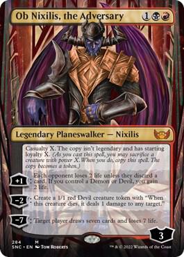 Ob Nixilis, the Adversary (Borderless) (284) [Streets of New Capenna] [Borderless]