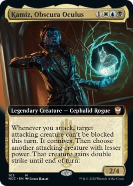 Kamiz, Obscura Oculus (Extended Art) (103) [New Capenna Commander] [Extended Art]