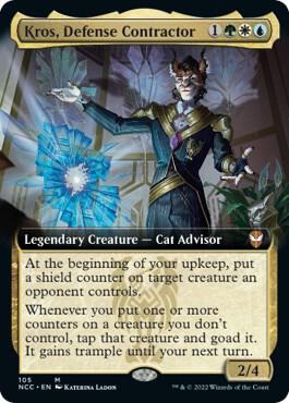 Kros, Defense Contractor (Extended Art) (105) [New Capenna Commander] [Extended Art]