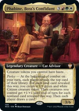 Phabine, Boss's Confidant (Extended Art) (108) [New Capenna Commander] [Extended Art]