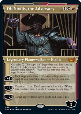 Ob Nixilis, the Adversary (Showcase) (Foil Etched) (448) [Streets of New Capenna] [Showcase]