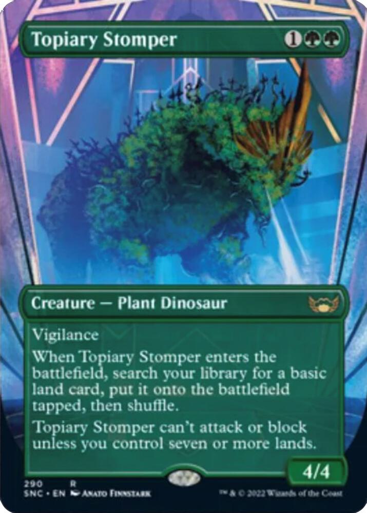 Topiary Stomper (Borderless) (290) [Streets of New Capenna] [Borderless]