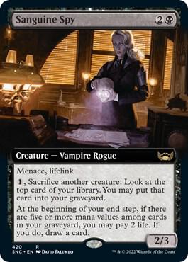 Sanguine Spy (Extended Art) (420) [Streets of New Capenna] [Extended Art]