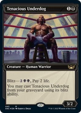 Tenacious Underdog (Showcase) (Foil Etched) (445) [Streets of New Capenna] [Showcase]