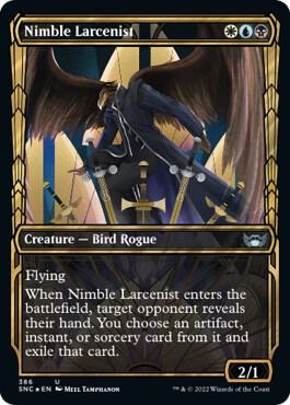 Nimble Larcenist (Gilded Foil) (386) [Streets of New Capenna] [Showcase]