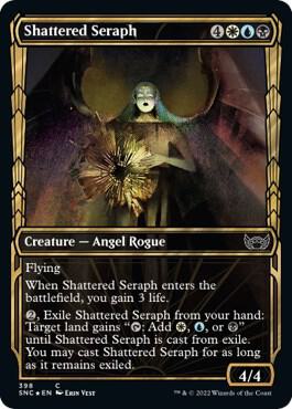 Shattered Seraph (Gilded Foil) (398) [Streets of New Capenna] [Showcase]