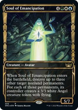 Soul of Emancipation (Gilded Foil) (399) [Streets of New Capenna] [Showcase]