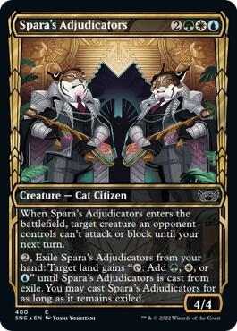 Spara's Adjudicators (Gilded Foil) (400) [Streets of New Capenna] [Showcase]