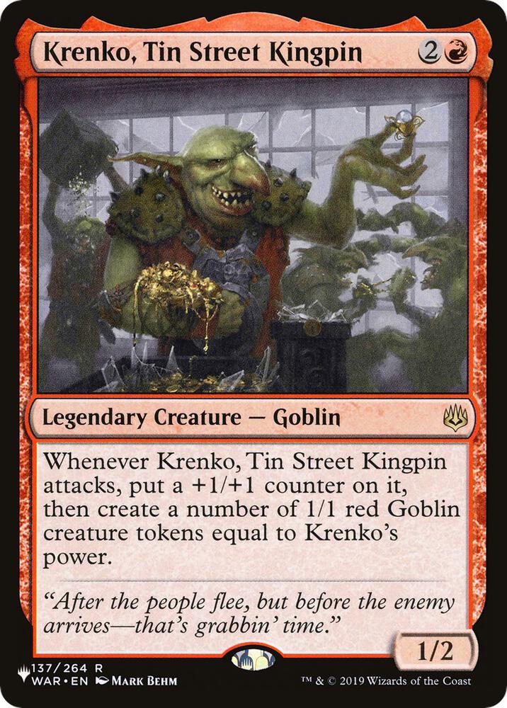 Krenko, Tin Street Kingpin (137/264) [The List]
