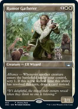 Rumor Gatherer (463) [Streets of New Capenna Promos]