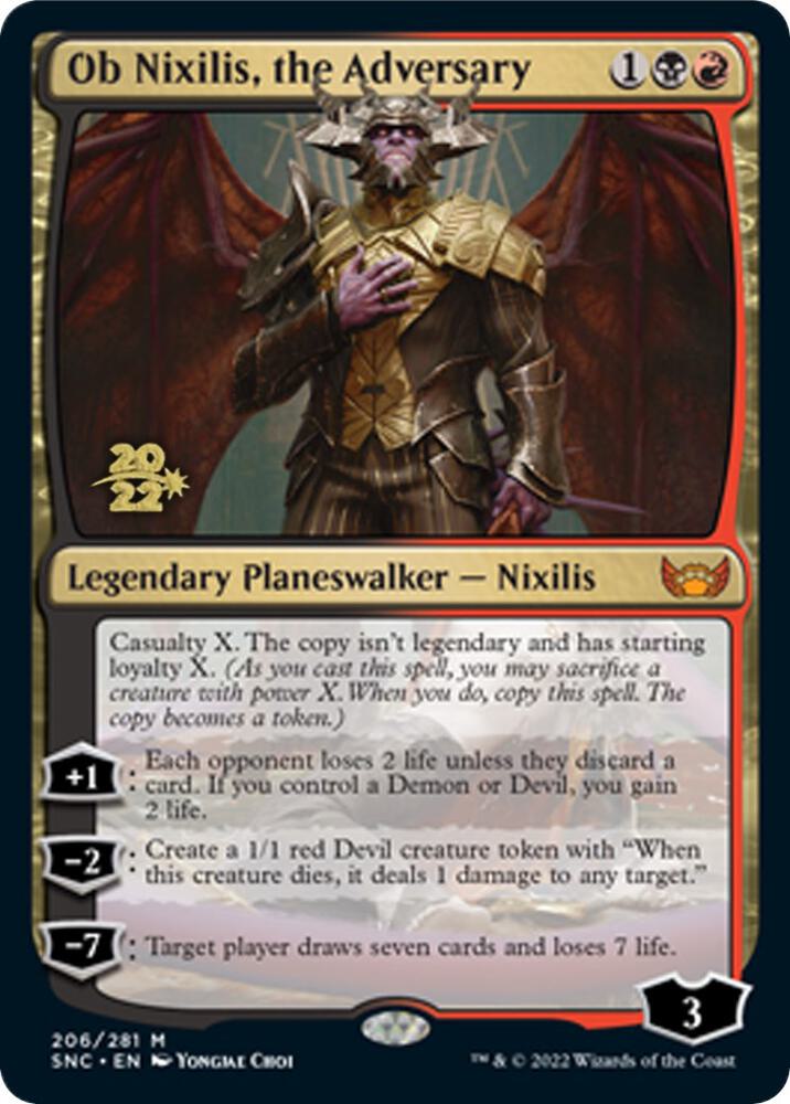 Ob Nixilis, the Adversary (206) [Prerelease Cards]