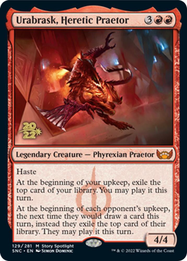Urabrask, Heretic Praetor (129) [Prerelease Cards]