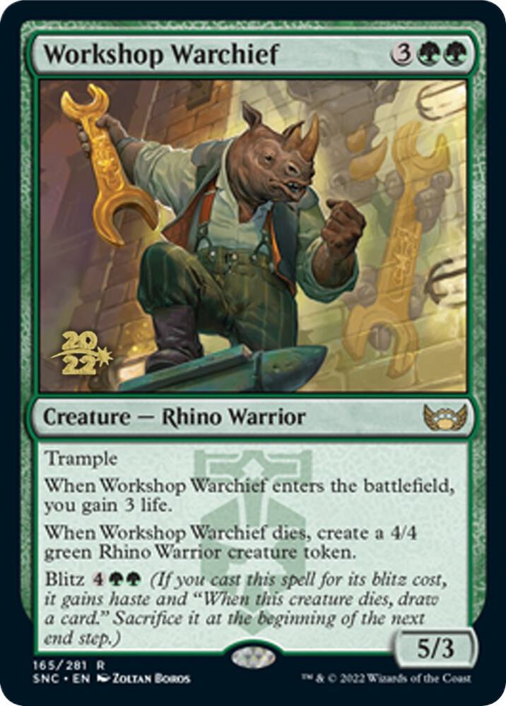 Workshop Warchief (165) [Prerelease Cards]