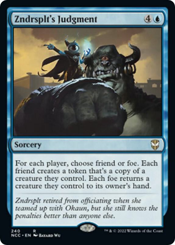 Zndrsplt's Judgment (240) [New Capenna Commander]