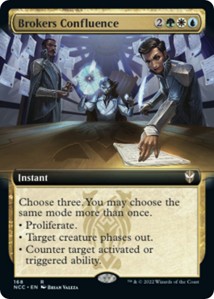Brokers Confluence (Extended Art) (168) [New Capenna Commander] [Extended Art]