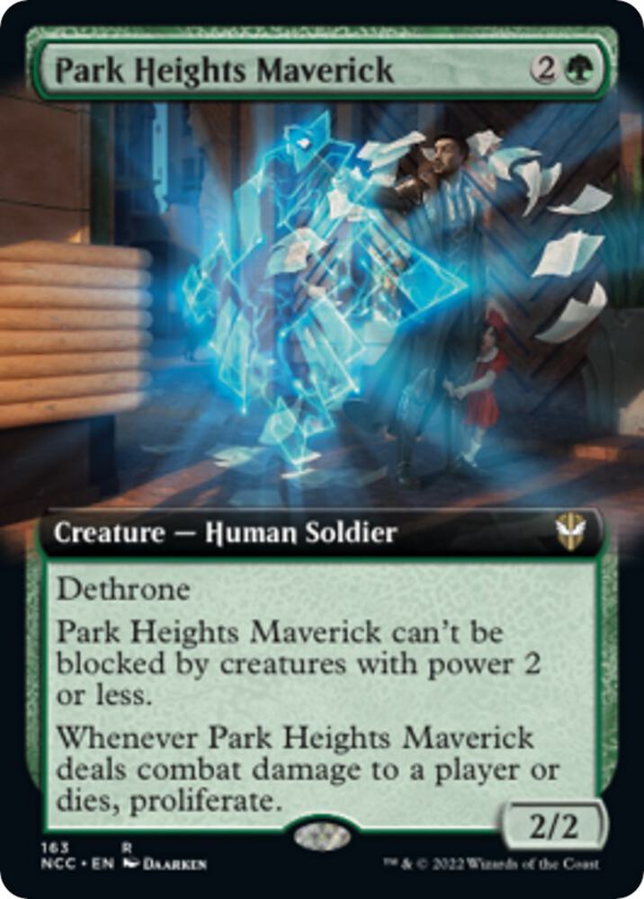 Park Heights Maverick (Extended Art) (163) [New Capenna Commander] [Extended Art]