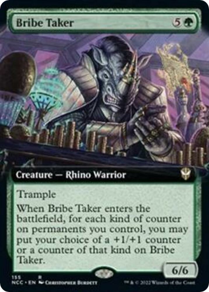 Bribe Taker (Extended Art) (155) [New Capenna Commander] [Extended Art]
