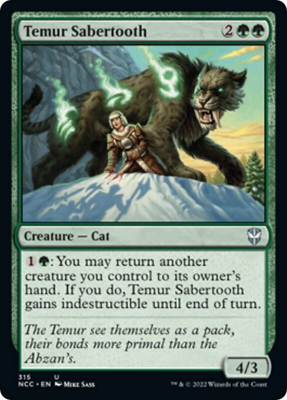 Temur Sabertooth (315) [New Capenna Commander]