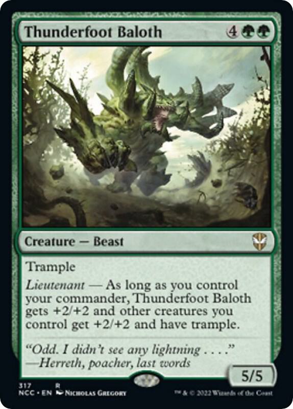 Thunderfoot Baloth (317) [New Capenna Commander]