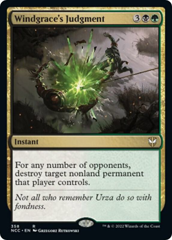Windgrace's Judgment (358) [New Capenna Commander]