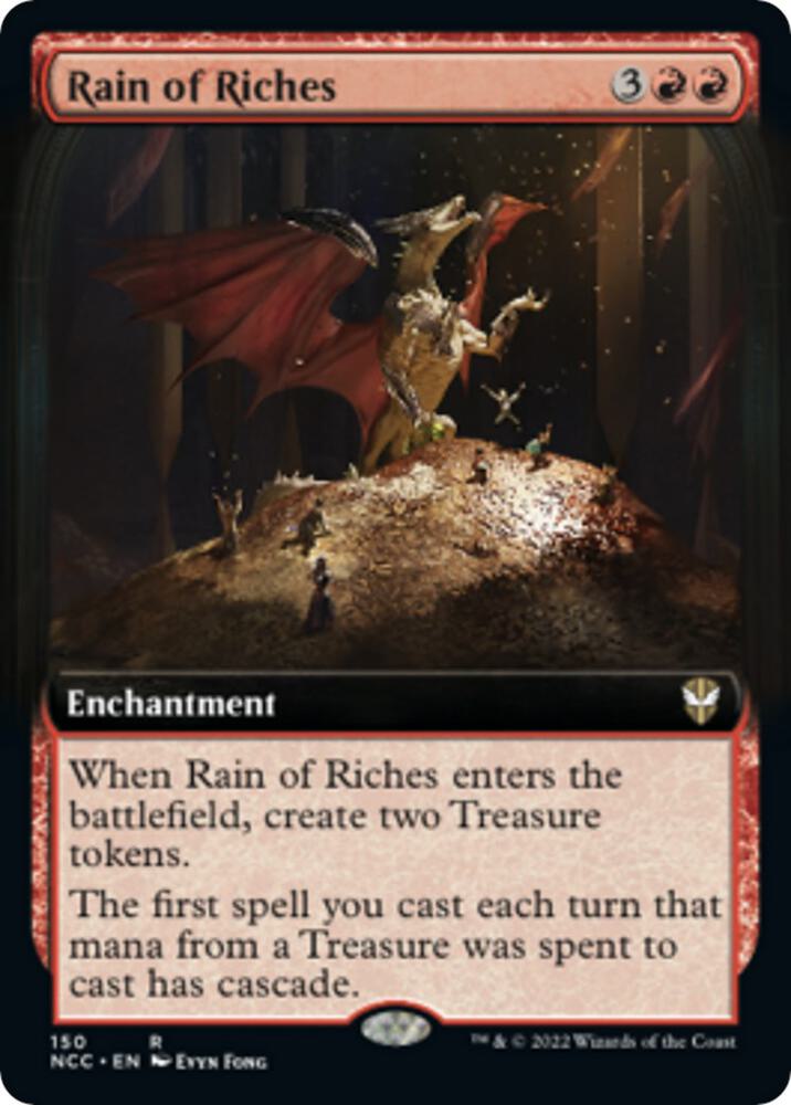 Rain of Riches (Extended Art) (150) [New Capenna Commander] [Extended Art]