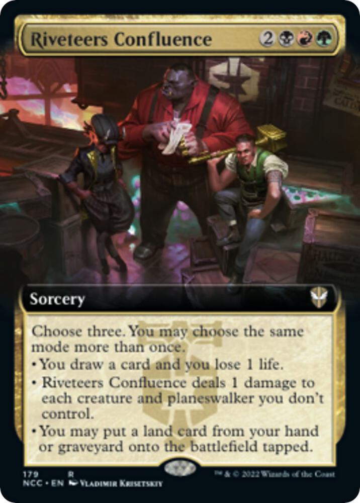 Riveteers Confluence (Extended Art) (179) [New Capenna Commander] [Extended Art]