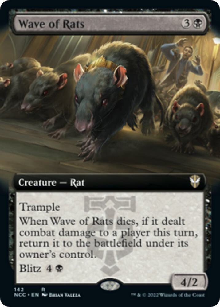 Wave of Rats (Extended Art) (142) [New Capenna Commander] [Extended Art]