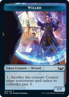 Wizard Token (5) [Streets of New Capenna]
