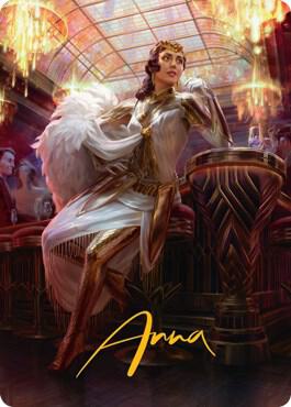 Elspeth Resplendent Art Card (3/81) (Gold-Stamped Signature) [Streets of New Capenna Art Series]