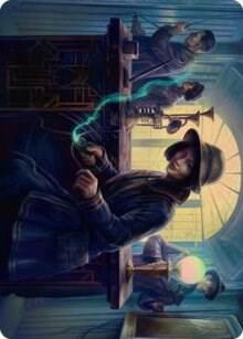 Wiretapping Art Card (15) [Streets of New Capenna Art Series]